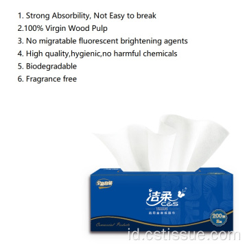 2PLY CUSTOM CUKURAN DISSOLVING FACIAL TISSUE